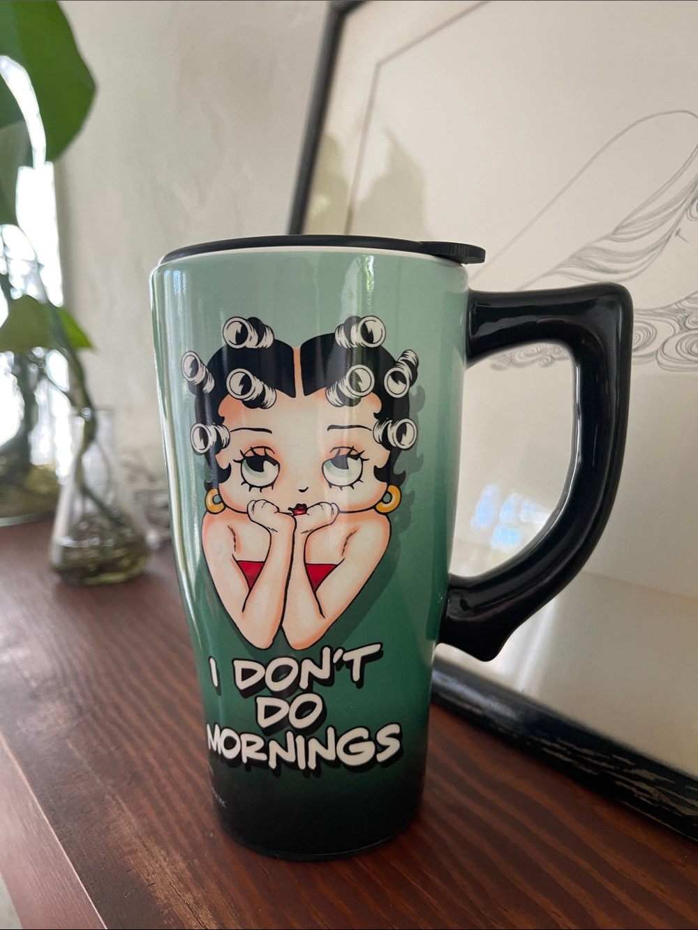Betty Boop travel mug